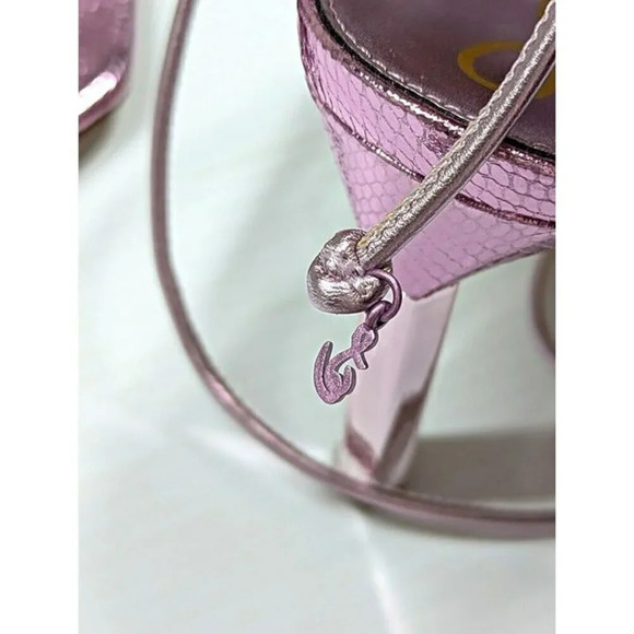 Sam Edelman Women's Lylah Strappy Heel Sandals Lilac Metallic Size 8.5 MSRP $160 - Picture 7 of 11
